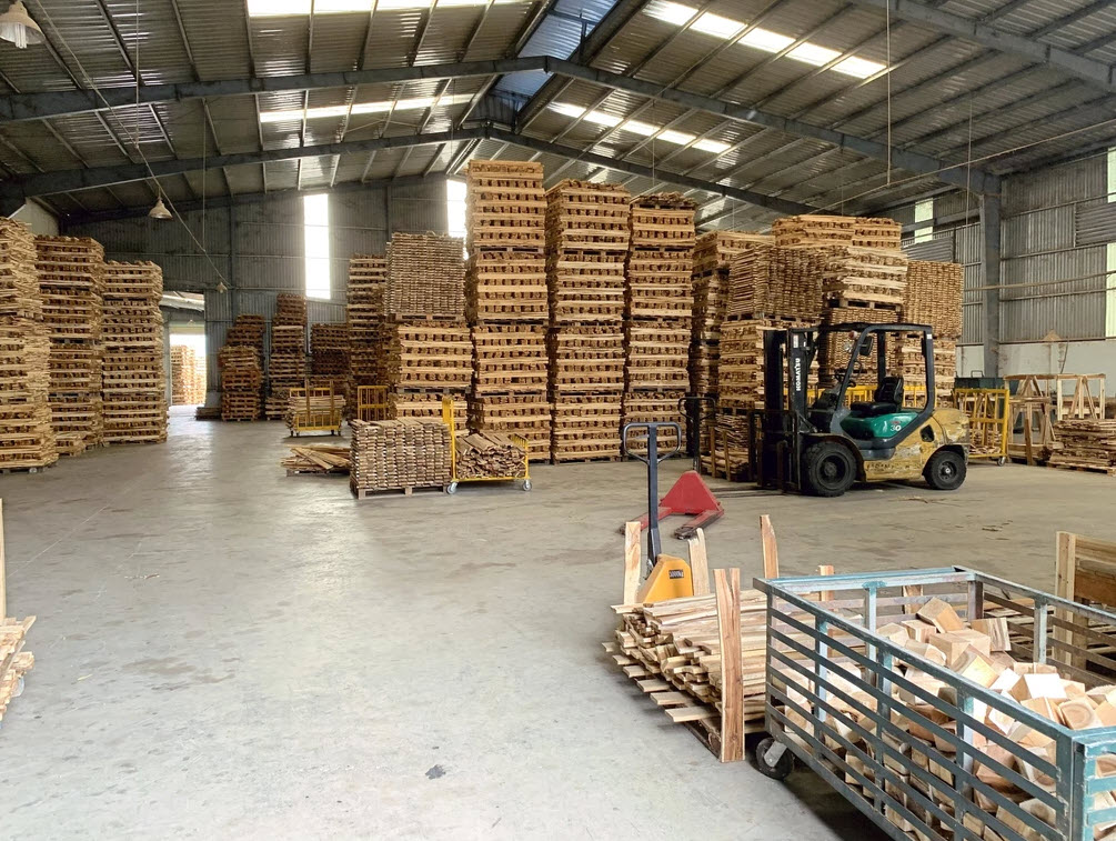 Pallet gỗ tràm xuất khẩu